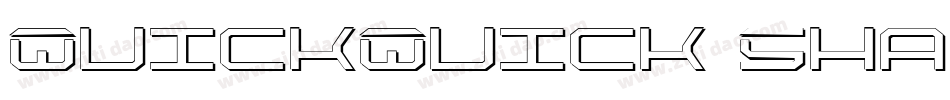 QuickQuick Shadow ItalCondensed字体转换